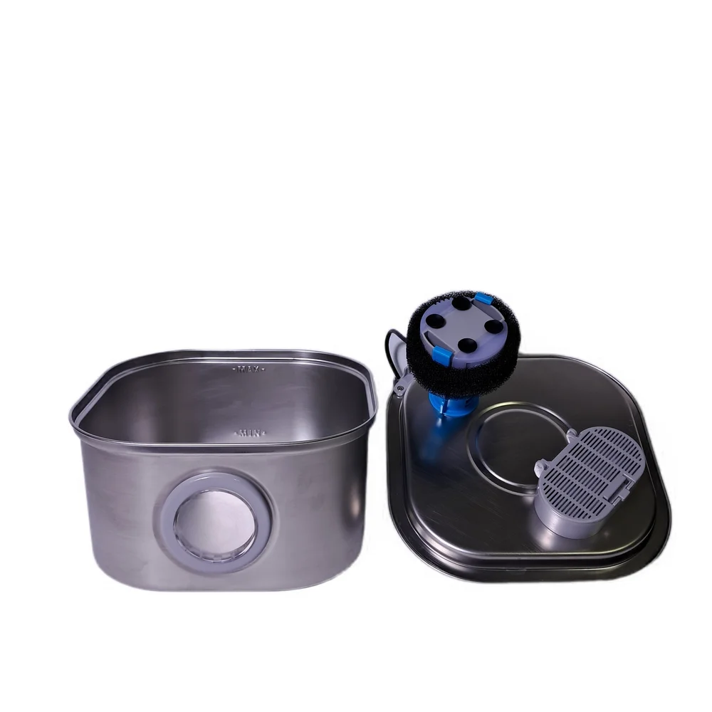 Pets Water Bowl Fountain Stainless Steel Automatic Indoor Cat Dog Small Pet Bowl